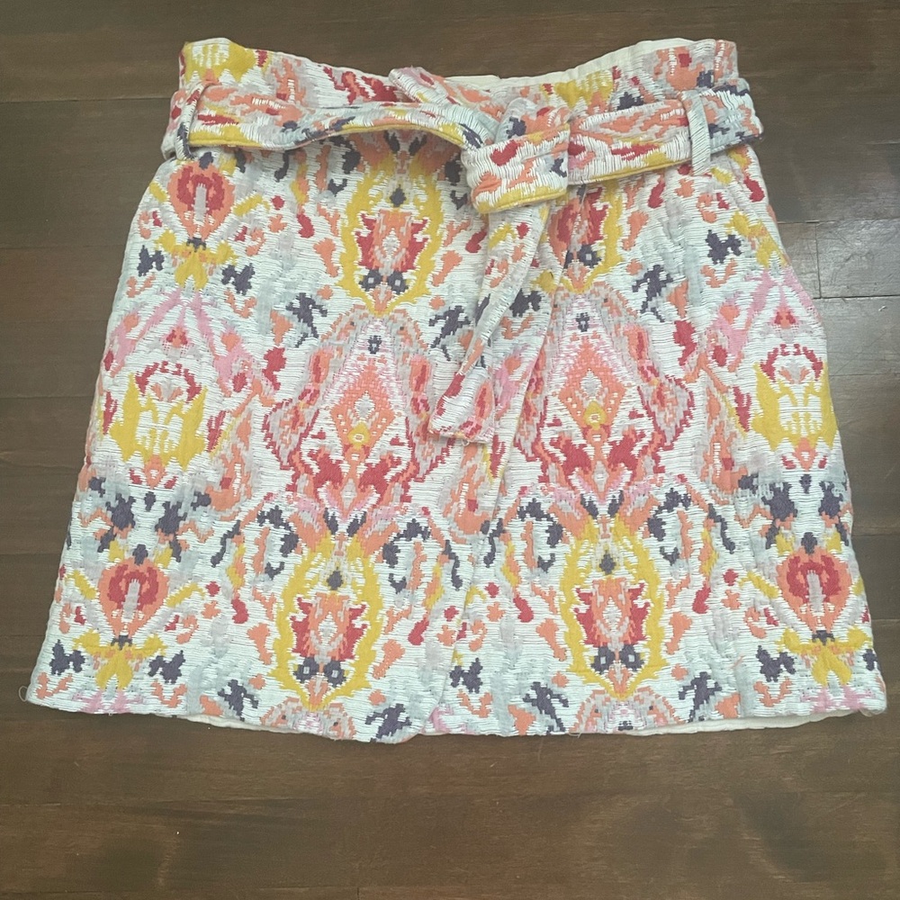 Sezane leandra Patterned Mini Skirt